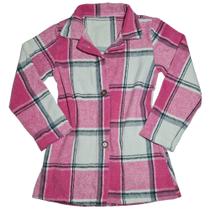 Casaco Camisa Infantil Manga Longa Vestido Flanelado 4572707950