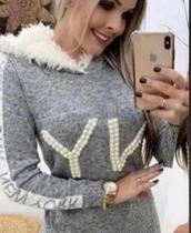 Casaco capuz com pelo Casaco capuz com pelo