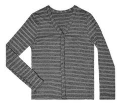 Casaco Cardigan C/botões Em Molecotton Encorpado P Ao Gg