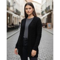 Casaco Cardigan Tricot Trança Tam M Giuliana Marques Tricot Casaco Cardigan Tricot Trança Tam M Giuliana Marques Tricot