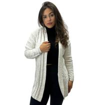 Casaco Carmene Cardigan sem Botão Aberto Feminino Casaco Carmene Cardigan sem Botão Aberto Feminino