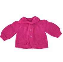Casaco Casaquinho Antialérgico Bebê Rescém Nascido Lã Tricot Tricô