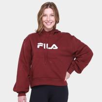 Casaco Com Capuz Fila Comfort Letter lii Feminino Casaco Com Capuz Fila Comfort Letter lii Feminino