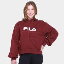 Casaco Com Capuz Fila Comfort Letter lii Feminino Casaco Com Capuz Fila Comfort Letter lii Feminino