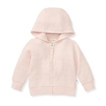 Casaco com capuz para bebês Burt's Bees Baby Organic Algodão Rosa 18M Casaco com capuz para bebês Burt's Bees Baby Organic Algodão Rosa 18M