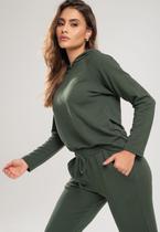 Casaco Comfy Com Capuz Moletinho Verde Salvatore