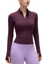 Casaco CRZ YOGA Butterluxe Curto com Zíper Completo Casaco CRZ YOGA Butterluxe Curto com Zíper Completo