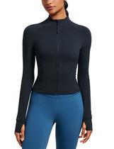 Casaco CRZ YOGA Butterluxe Slim Fit para Treino Azul Marinho M Casaco CRZ YOGA Butterluxe Slim Fit para Treino Azul Marinho M