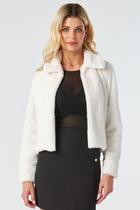 Casaco Curto PKS Pêlo Off White