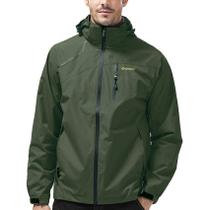 Casaco de Chuva Kugnala Impermeável e Leve para Homens - Verde XL Casaco de Chuva Kugnala Impermeável e Leve para Homens - Verde XL