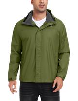 Casaco de chuva Little Donkey Andy impermeável para homens Olive L Casaco de chuva Little Donkey Andy impermeável para homens Olive L