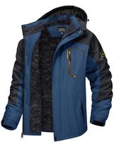 Casaco de Chuva Masculino TACVASEN - Resistente à Água - Tamanho L - Azul