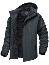 Casaco de Chuva Masculino TACVASEN - Resistente à Água - Tamanho L - Cinza