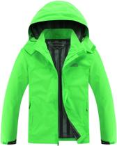 Casaco de Chuva OTU Leve e Impermeável para Homens - Verde Fluorescente Casaco de Chuva OTU Leve e Impermeável para Homens - Verde Fluorescente
