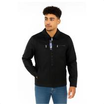 Casaco De Couro Masculino Forrada Casual Gola Social Inverno