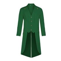 Casaco de fantasia DZMDIP Steampunk Pirate Tailcoat Verde Gótico Casaco de fantasia DZMDIP Steampunk Pirate Tailcoat Verde Gótico