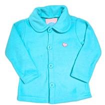 Casaco de frio Infantil Feminino Quente Botão em Soft Grosso