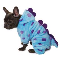 Casaco de inverno com capuz de inverno com traje de dinossauro Nigua para cães e gatos pequenos