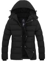 Casaco de Inverno Feminino Wantdo - Acolchoado, Espesso e Fofo (Preto)