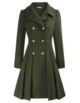 Casaco de inverno GRACE KARIN, casaco feminino verde militar