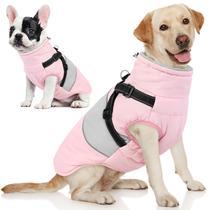 Casaco de Inverno Impermeável AOFITEE para Cães Grandes - com Arnês