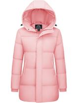 Casaco de inverno MAGCOMSEN Sakura Pink Down Jacket para mulheres