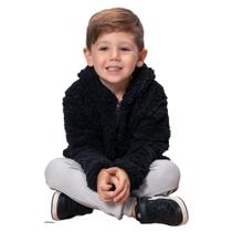 Casaco De Inverno Pelinho Para Bebê C/ Capuz Teddy Unisex