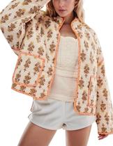 Casaco de lã acolchoado Omoone Cropped para mulheres