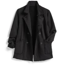 Casaco de lã Ainangua Classic Belfast para mulheres preto M