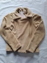 Casaco de lã batida com brilho