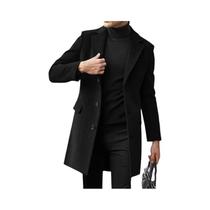 Casaco De Lã Casual Masculino Para Outono E Inverno, Manga Longa, Estilo Britânico, Jaqueta Forrada