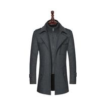 Casaco De Lã Masculino Para Outono E Inverno, Estiloso E De Alta Qualidade Para Homens De Meia-Idade