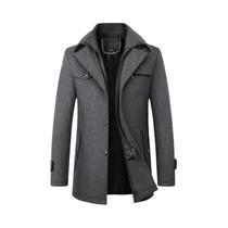 Casaco De Lã Masculino Para Outono E Inverno, Estiloso E De Alta Qualidade Para Homens De Meia-Idade