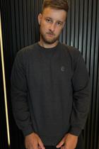 Casaco de Moletom com bolso lateral - Cinza Chumbo