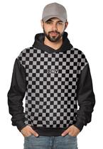 Casaco de Moletom Xadrez Di Nuevo Blocos Trap Style Casaco de Moletom Xadrez Di Nuevo Blocos Trap Style
