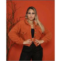 CASACO DE PELINHO CARAMELO TEDDY - Tamanho: único