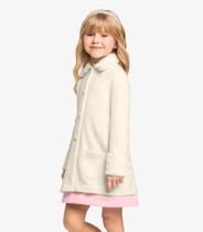 Casaco de Pelo Safira Trick Nick Bege