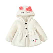 Casaco De Pelúcia Para Bebê Menina, Jaqueta Quente De Inverno, Conjunto De 2 Peças Com Bolsa Bordada