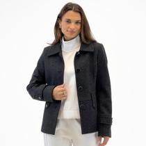 Casaco Ditaly Curto em Lã Batida Feminino