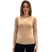 Casaco Dunialin Cardigan com Botão Feminino