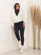 Casaco Dupla Face Teddy Gominhos Forrado Com Capuz