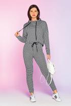 Casaco Em Jacquard Vichy Casaco Em Jacquard Vichy