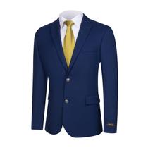 Casaco esportivo GLUVISTAVES Classic Fit Stretch Blazer Masculino Azul