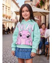 Casaco Felpado Com Capuz Angel Fofinha do Stitch Animê