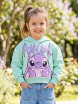 Casaco Felpado Com Capuz Angel Fofinha do Stitch Animê
