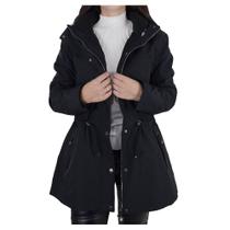 Casaco Feminino Alpelo Fleece Plus Size Preta 2 Peças 206000 Casaco Feminino Alpelo Fleece Plus Size Preta 2 Peças 206000