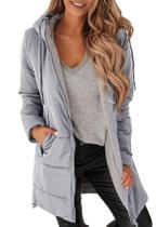 Casaco feminino Auburet Warm Puffer Down Winter com capuz Casaco feminino Auburet Warm Puffer Down Winter com capuz