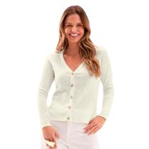 Casaco Feminino Canelado Crochê