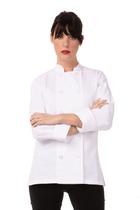 Casaco feminino Chef Works Le Mans Chef branco GG