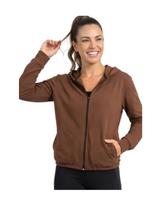 Casaco Feminino com Capuz Moleton Power Play